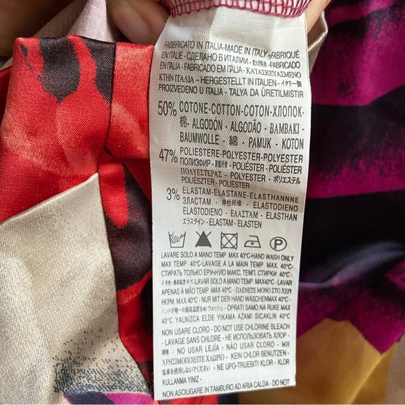 Rinascimento ruche floral mini  dress Sz M - Picture 8 of 12